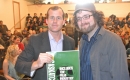 Trent Wotherspoon with organizer of Save the Film Industry
