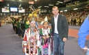 Trent Wotherspoon with First Nations dancers
